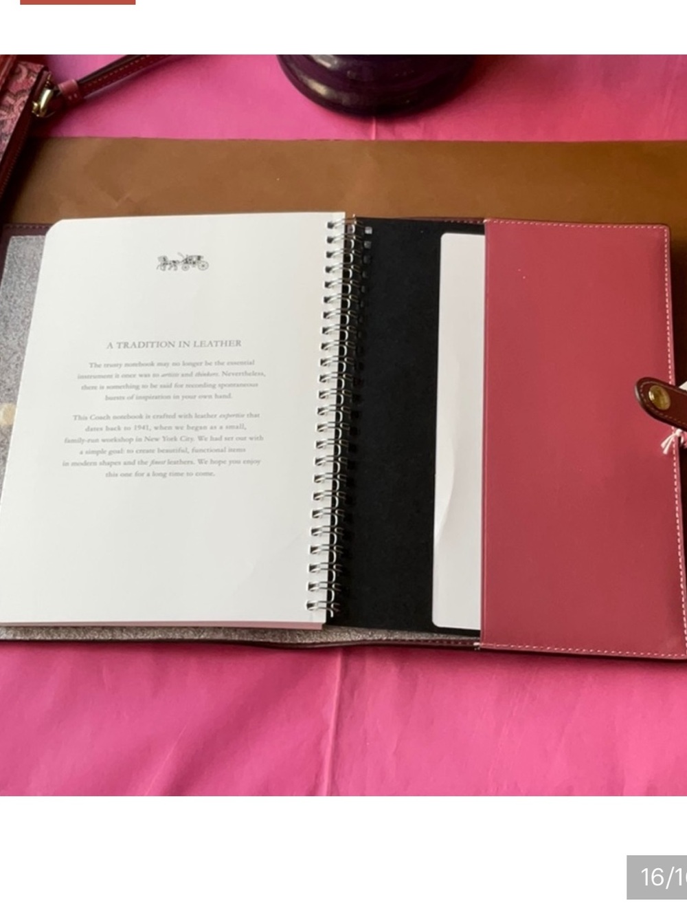 💐 COACH MONOGRAM NOTEBOOK 💐 - Picture 11 of 12